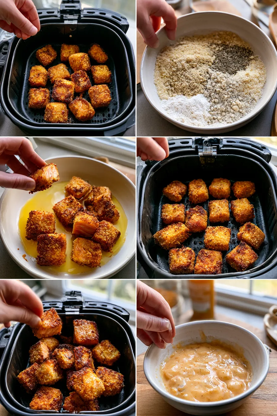 Air Fryer Salmon Bites