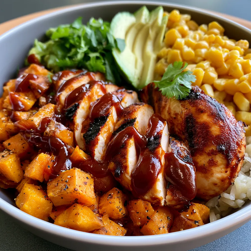 BBQ Chicken Sweet Potato Bowl