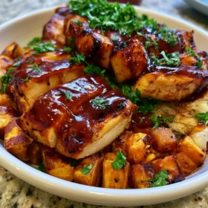 BBQ Chicken and Sweet Potato Bowls