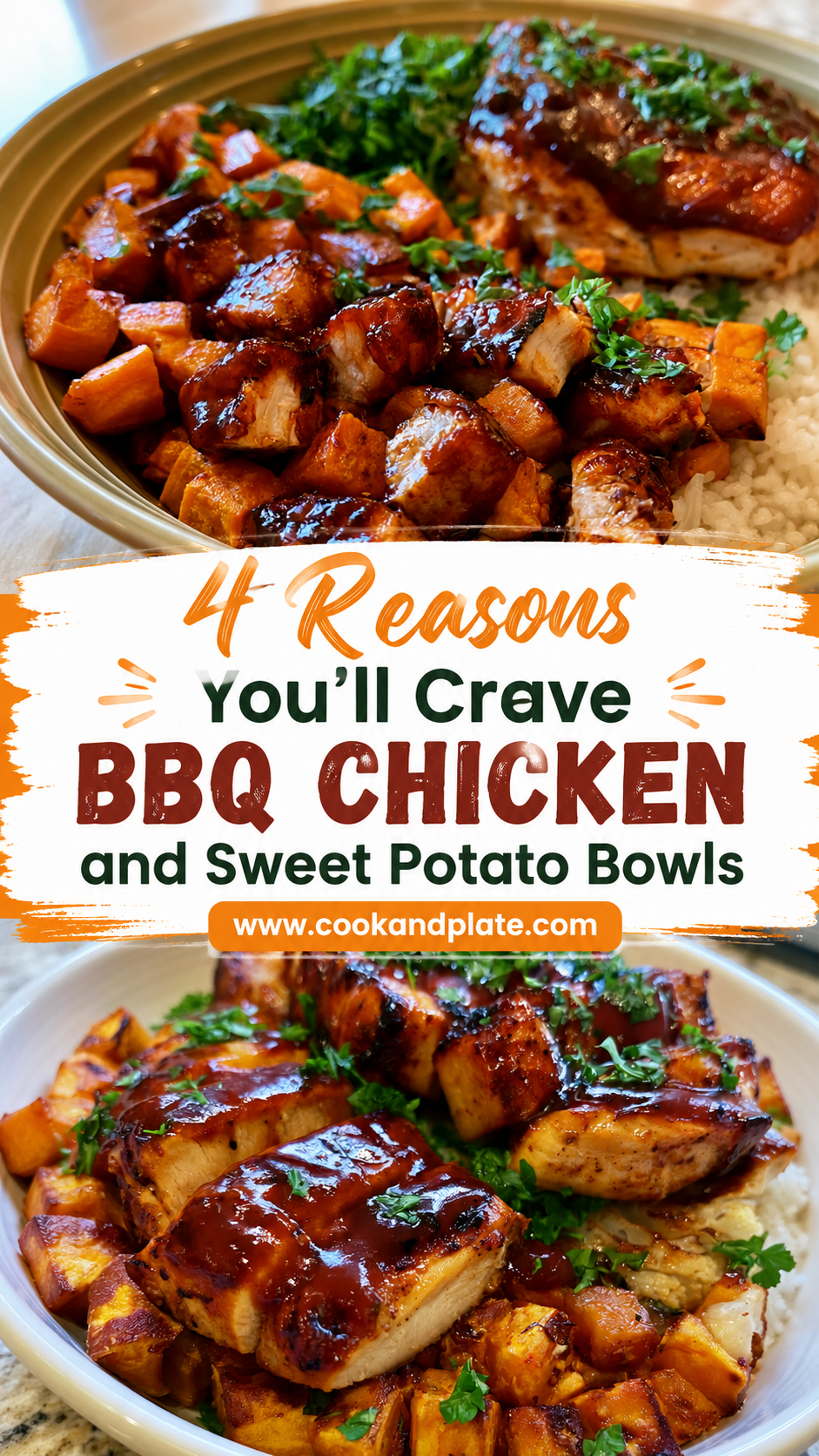BBQ Chicken and Sweet Potato Bowls