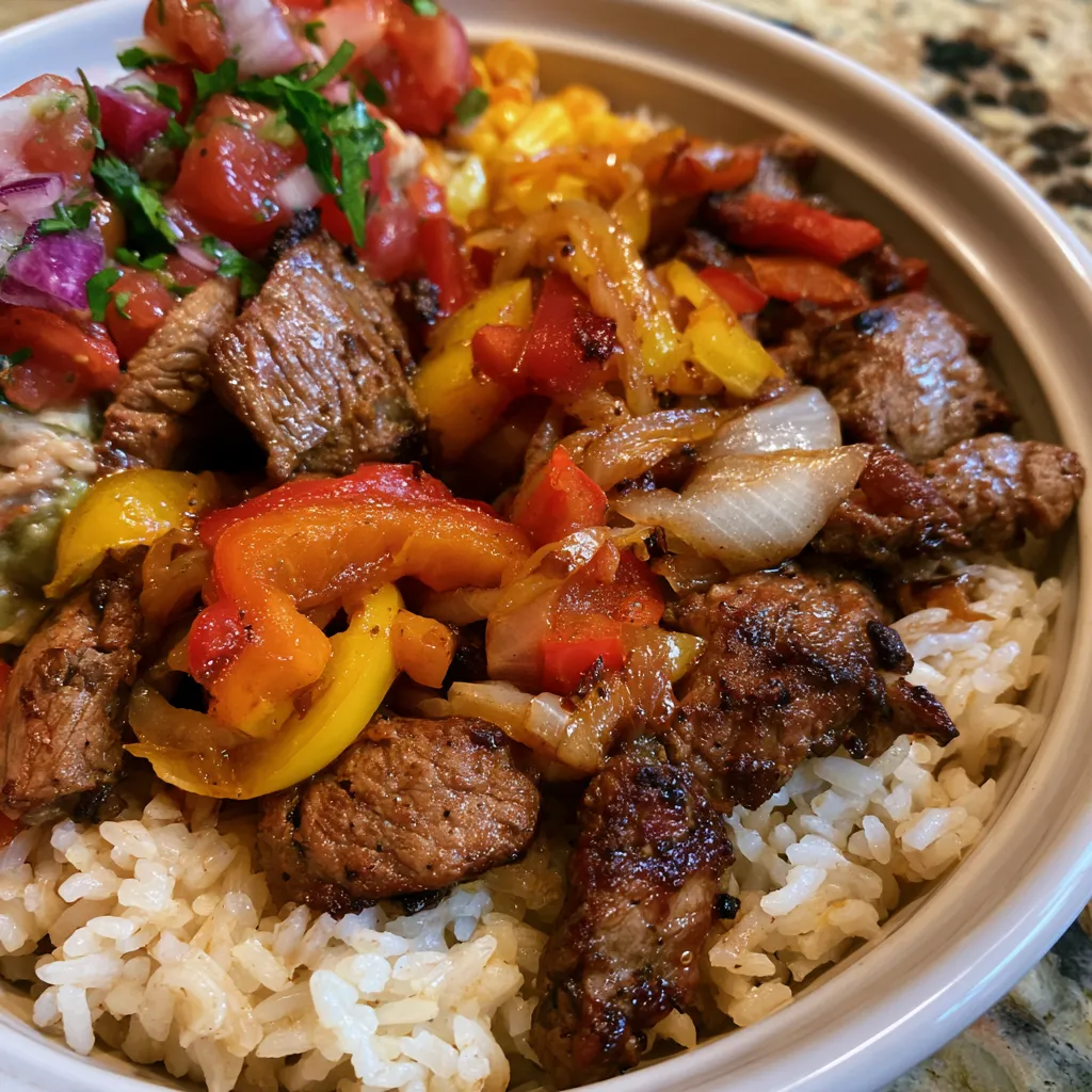 Beef Fajita Burrito Bowl