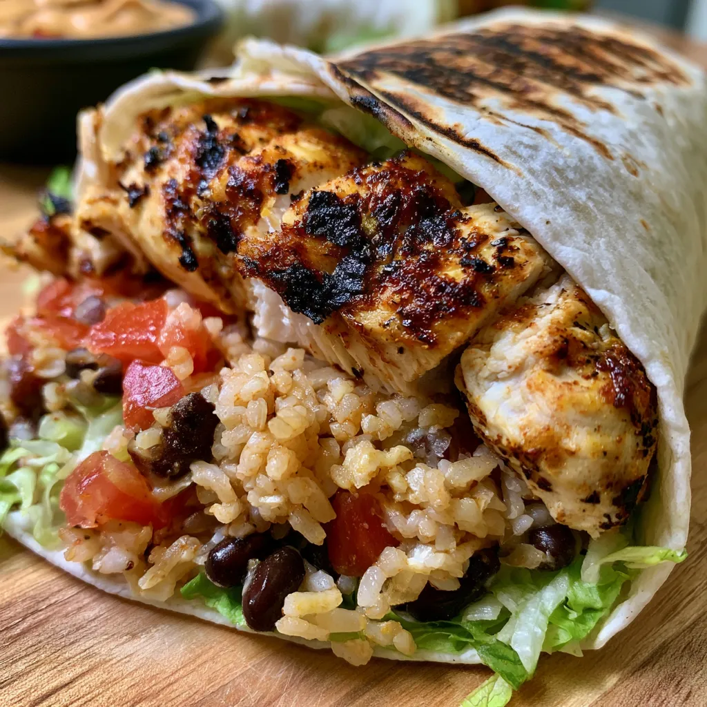 Chipotle Ranch Grilled Chicken Burrito