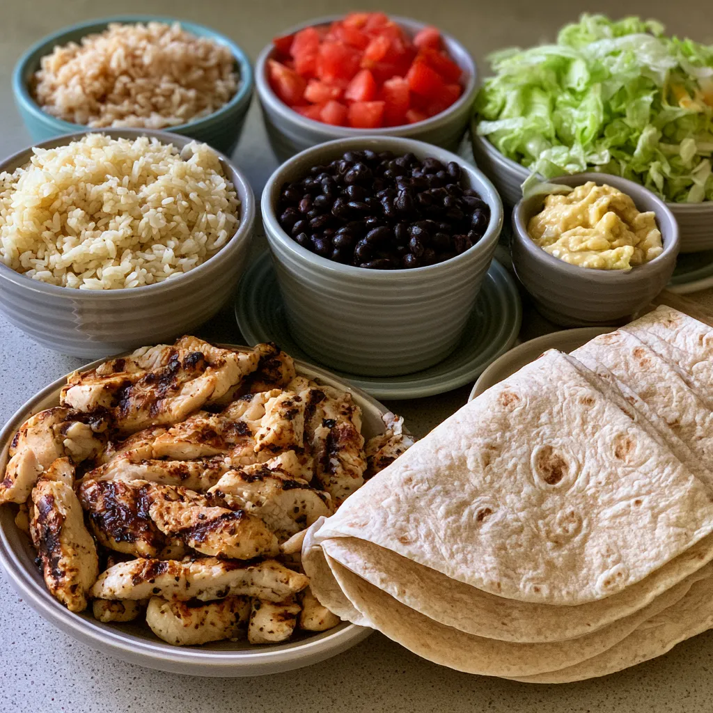 Chipotle Ranch Grilled Chicken Burrito