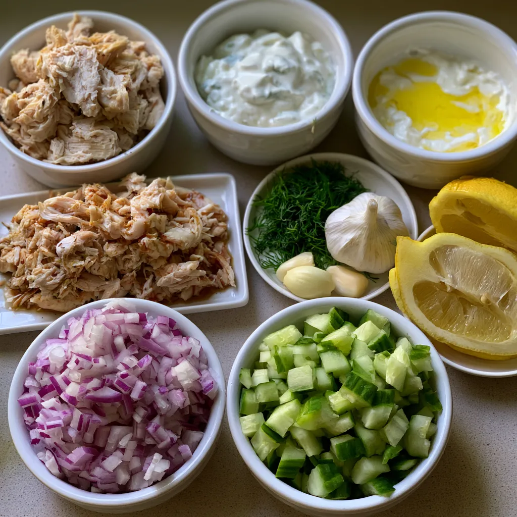 Creamy Tzatziki Chicken Salad
