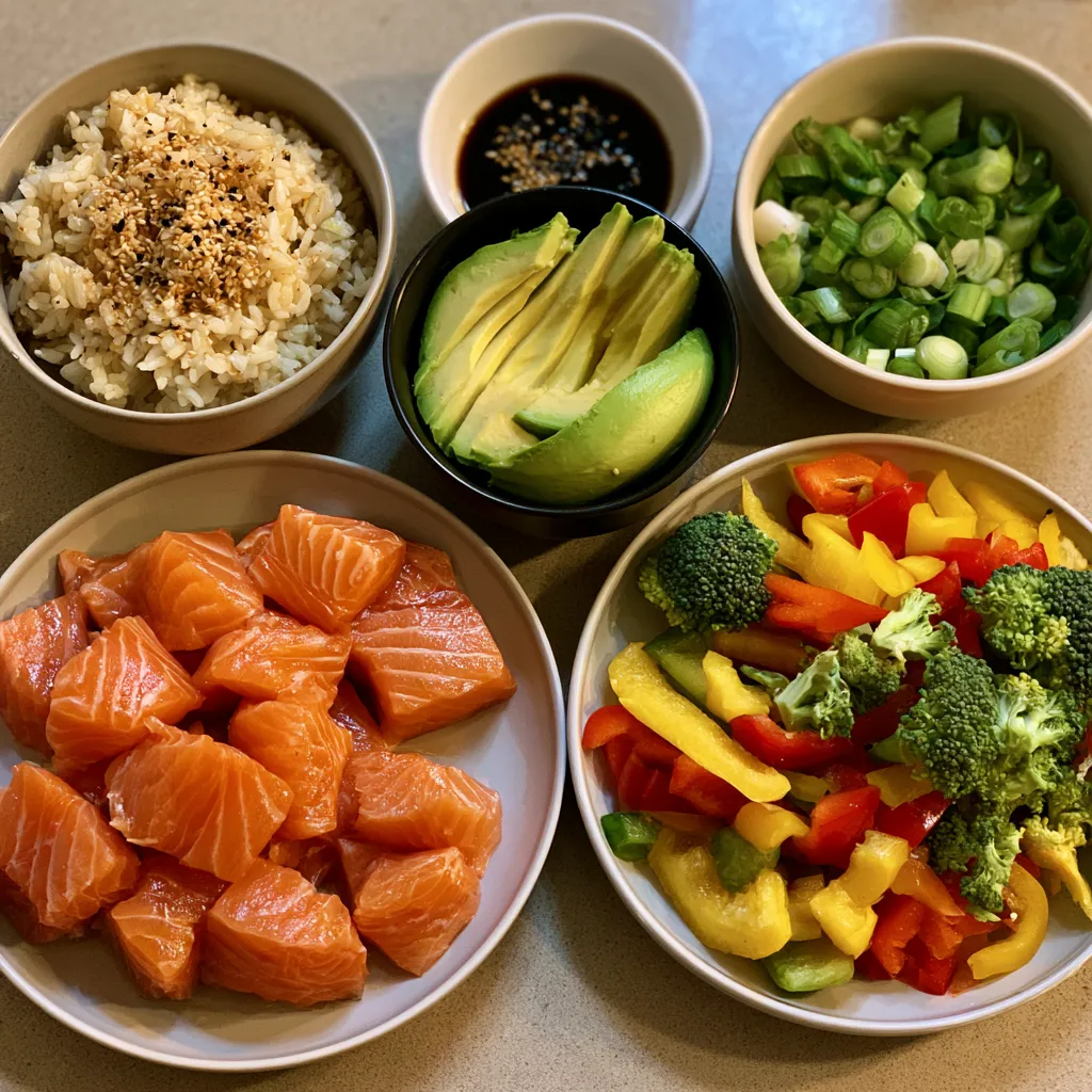 Crispy Salmon Bites Bowls