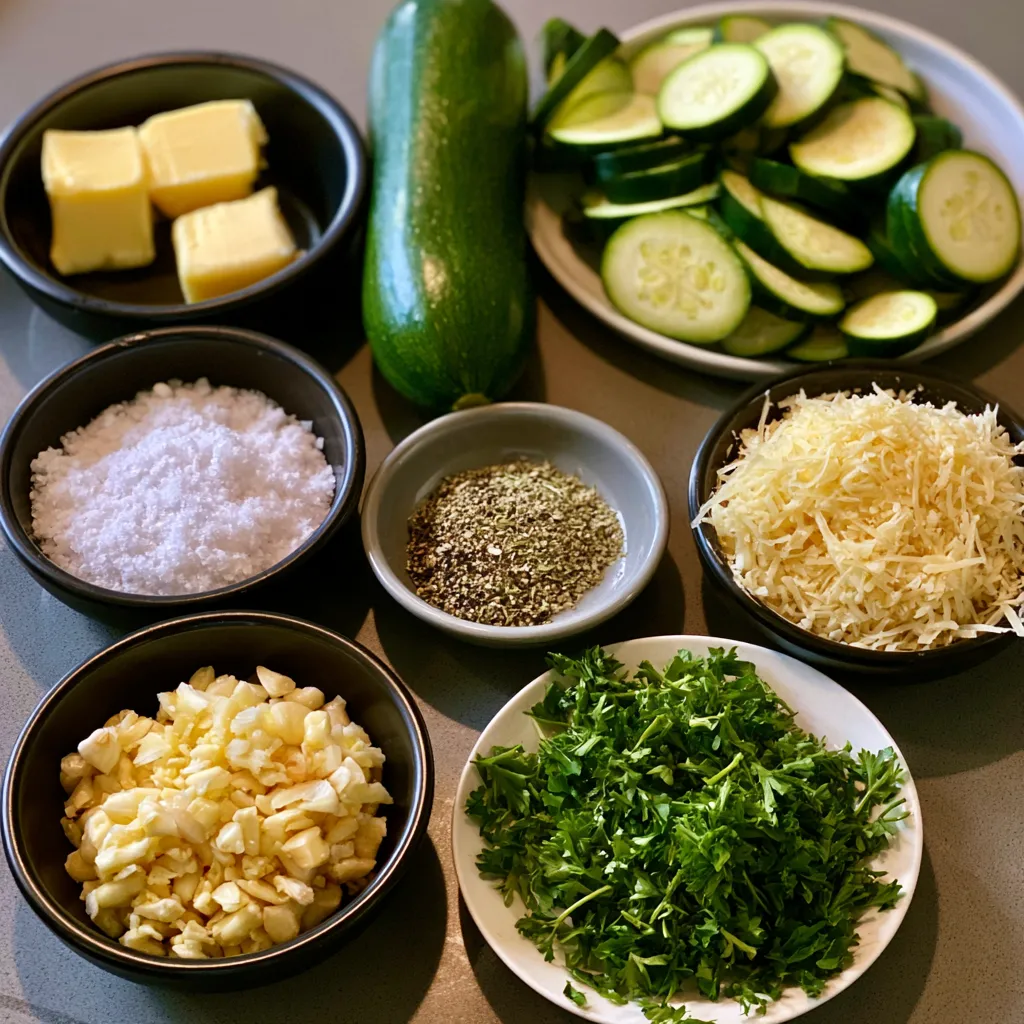 Garlic Parmesan Roasted Zucchini 