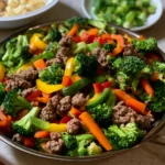 Ground Beef Teriyaki Stir Fry