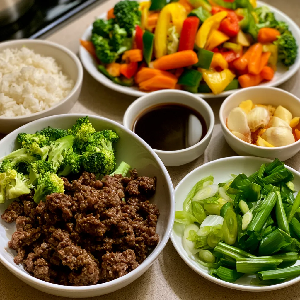 Ground Beef Teriyaki Stir Fry