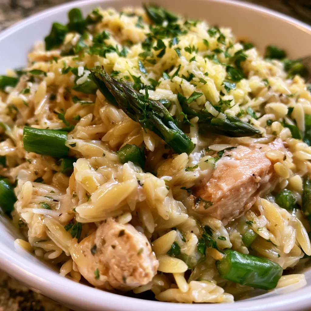 High Protein Chicken Orzo
