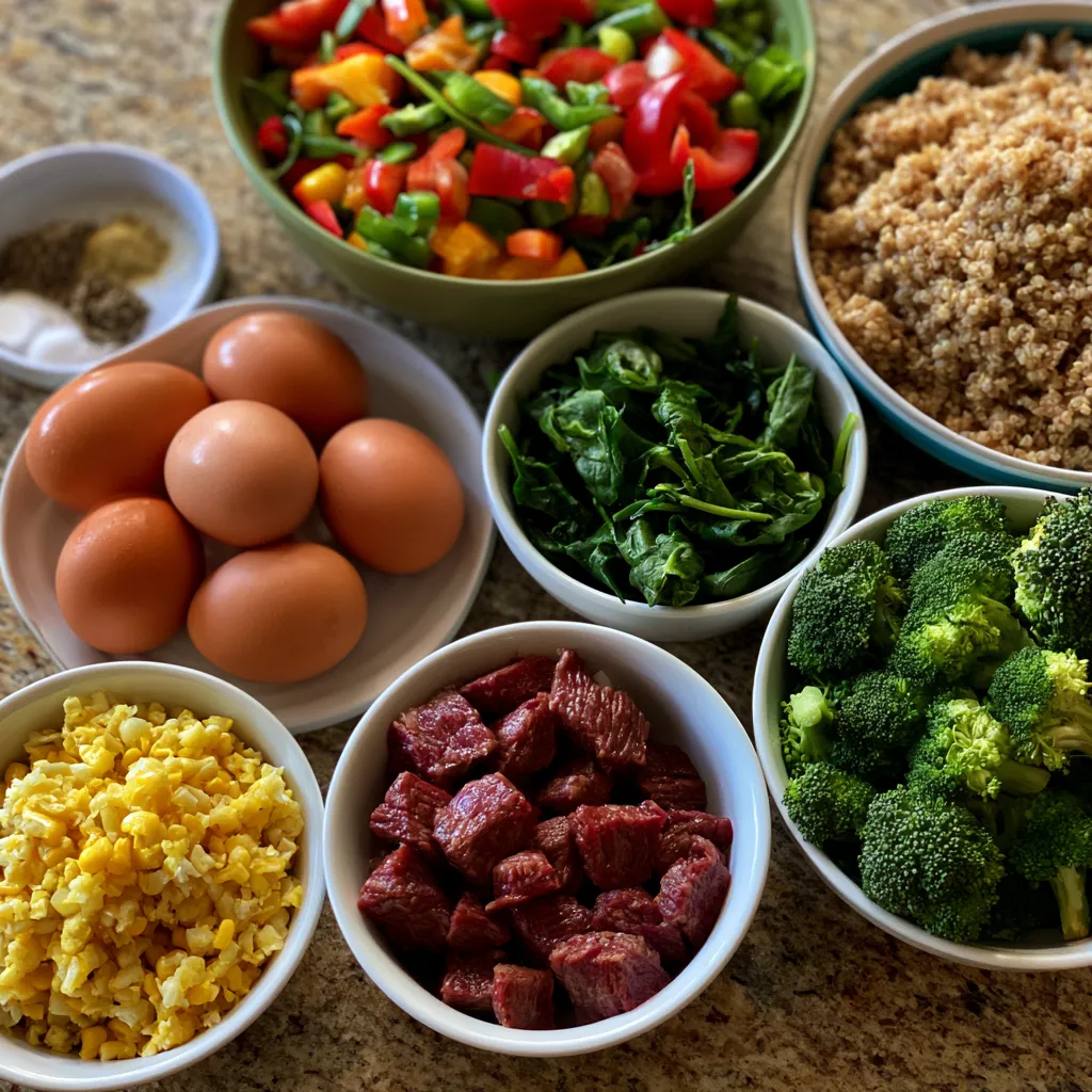 High Protein Freezer Friendly Bowls