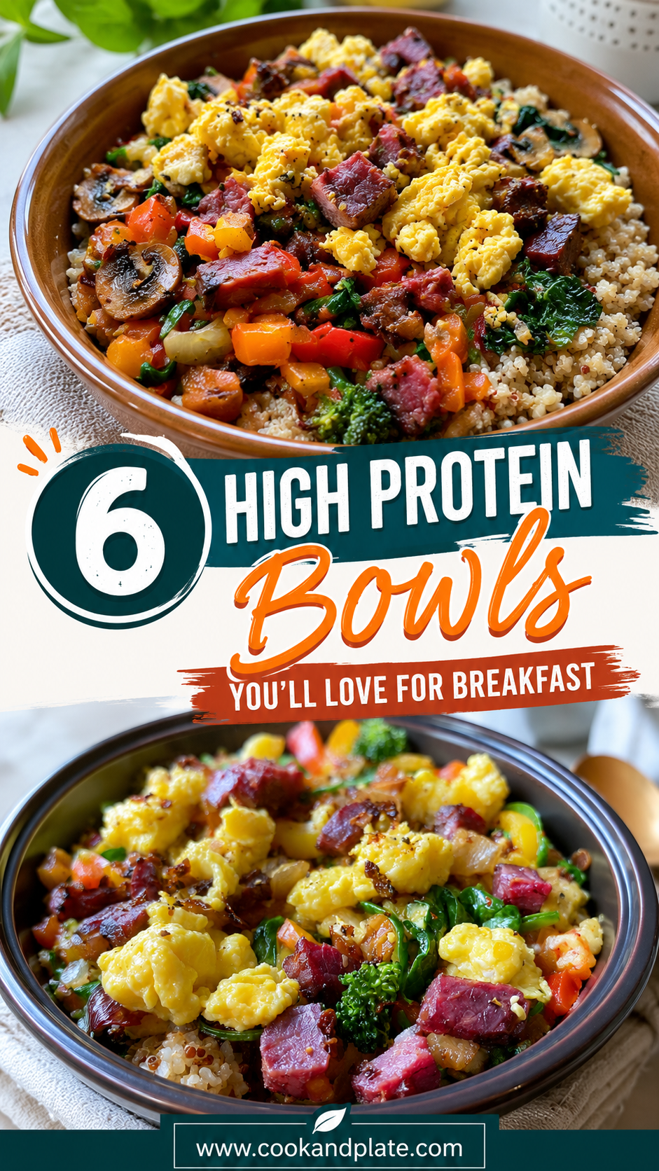 High Protein Freezer Friendly Bowls
