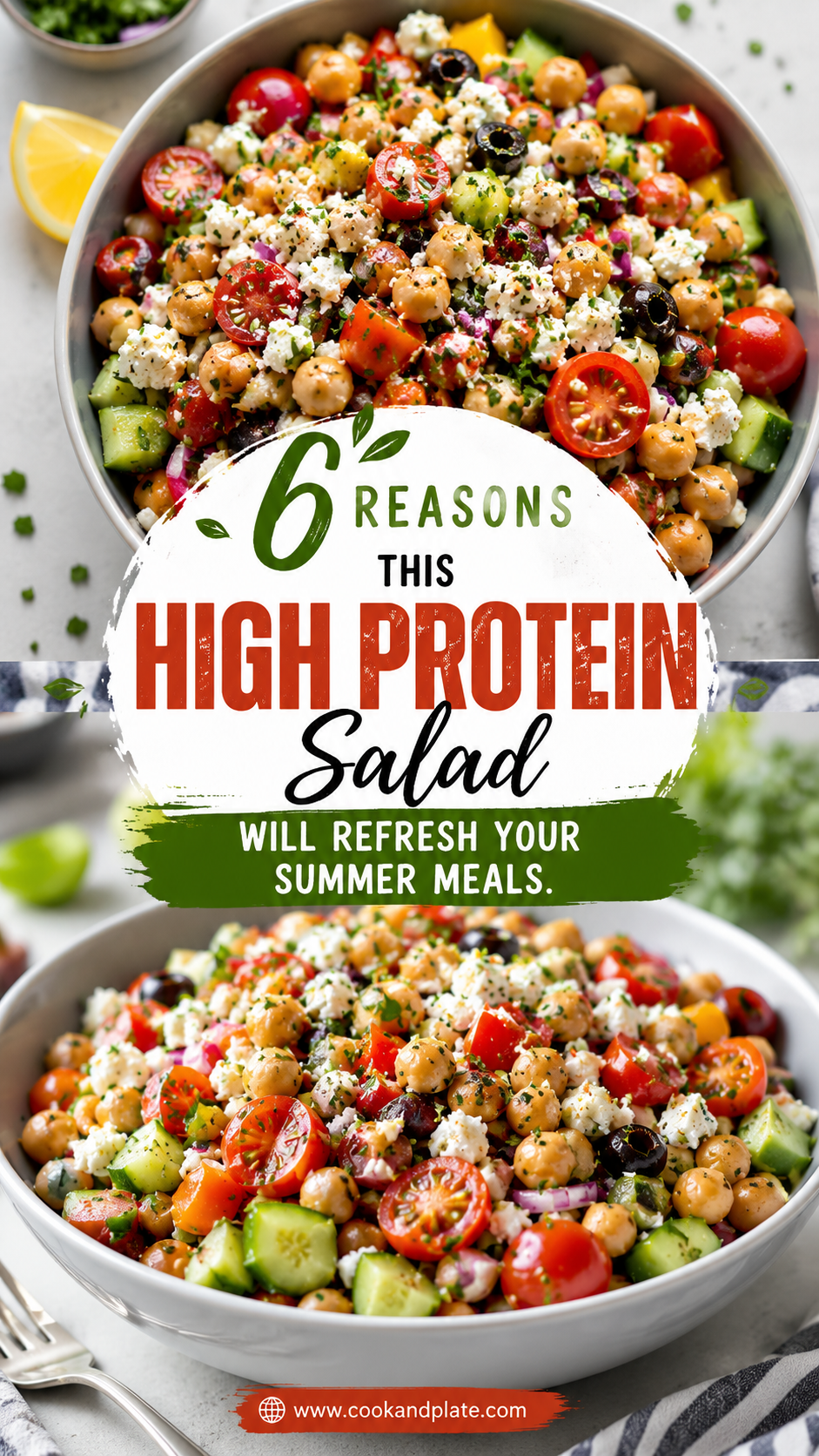 High Protein Vegetarian Salad