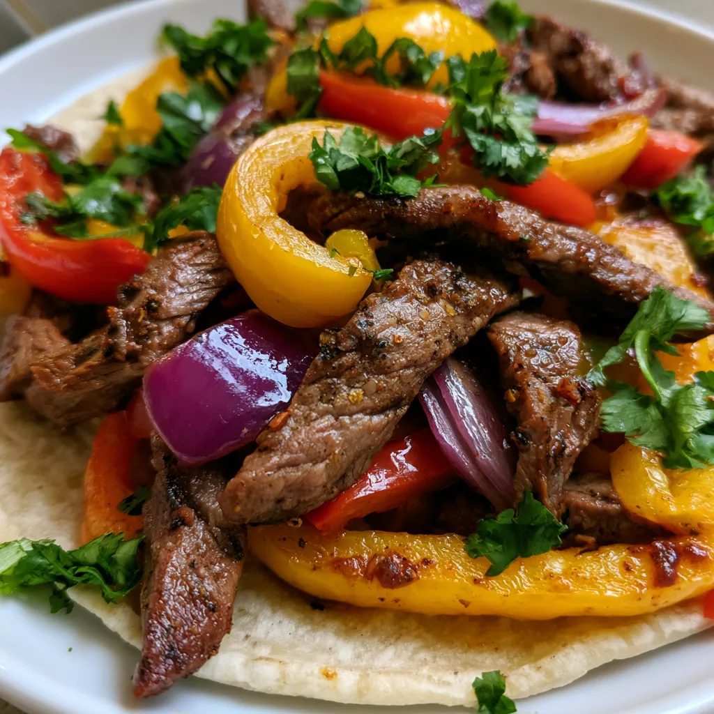 Sheet Pan Beef Fajitas