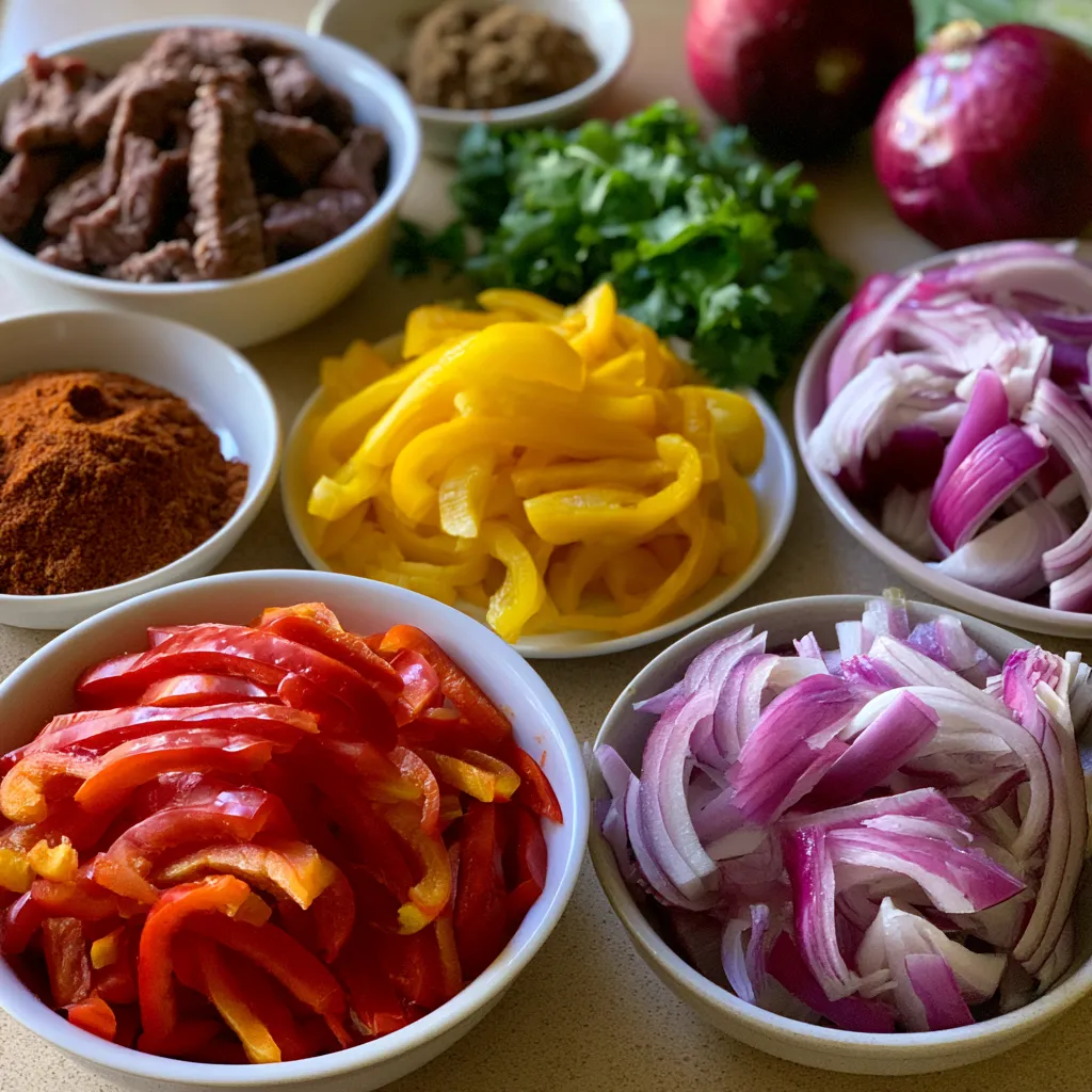 Sheet Pan Beef Fajitas