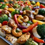 Sheet Pan Cashew Chicken