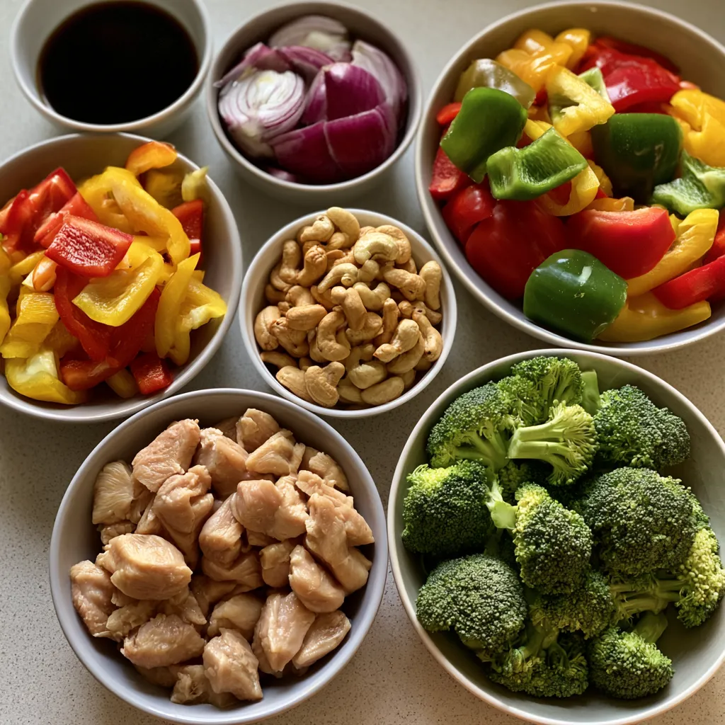 Sheet Pan Cashew Chicken