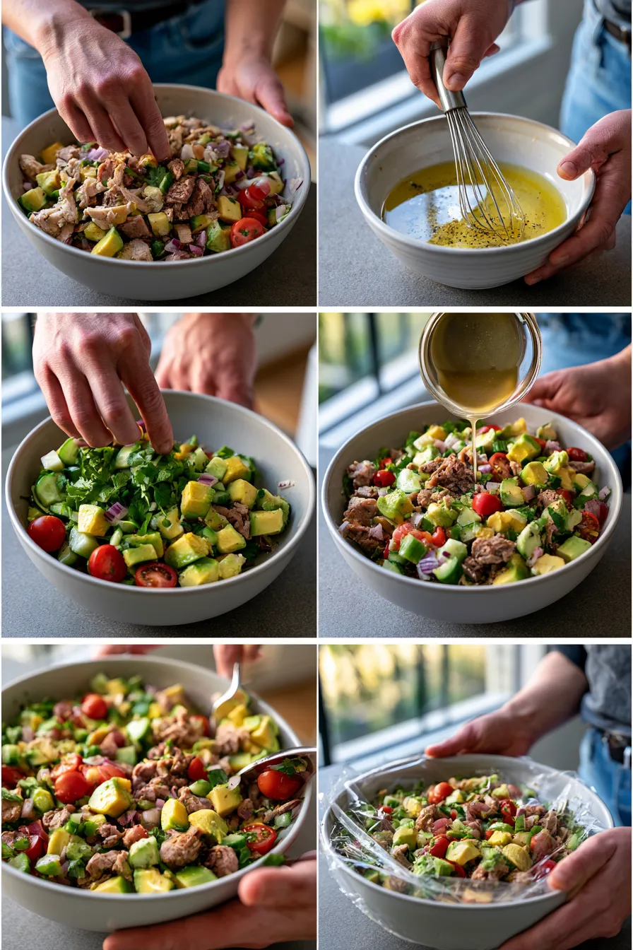 Smoked Beef Avocado Chicken Salad