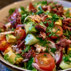 Smoked Beef Avocado Chicken Salad