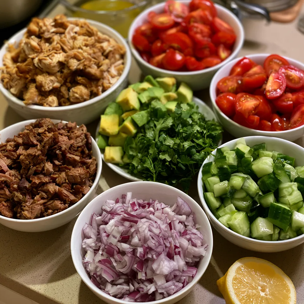Smoked Beef Avocado Chicken Salad