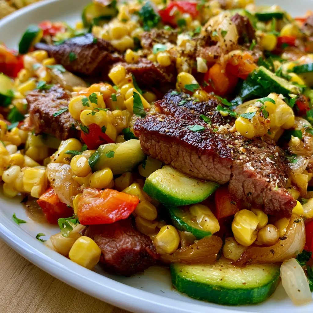Smoked Beef and Veggie Skillet