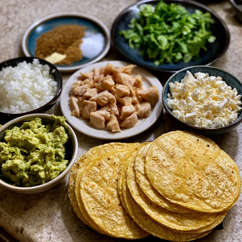 Authentic Chicken Street Tacos