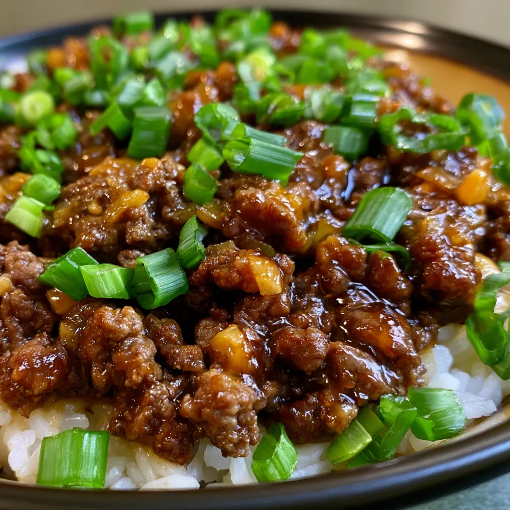 Honey Garlic Ground Beef