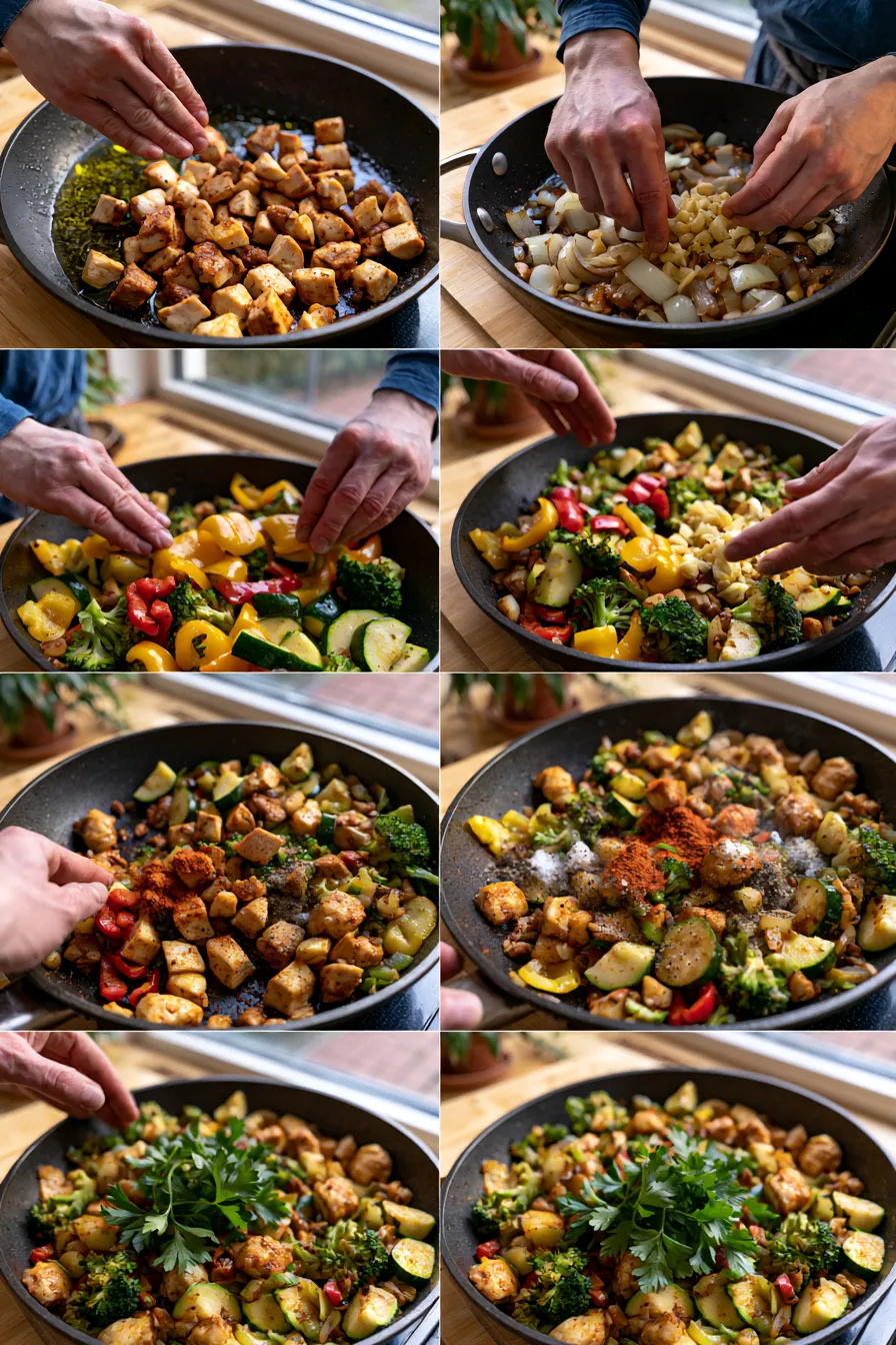 Loaded Chicken and Veggie Skillet