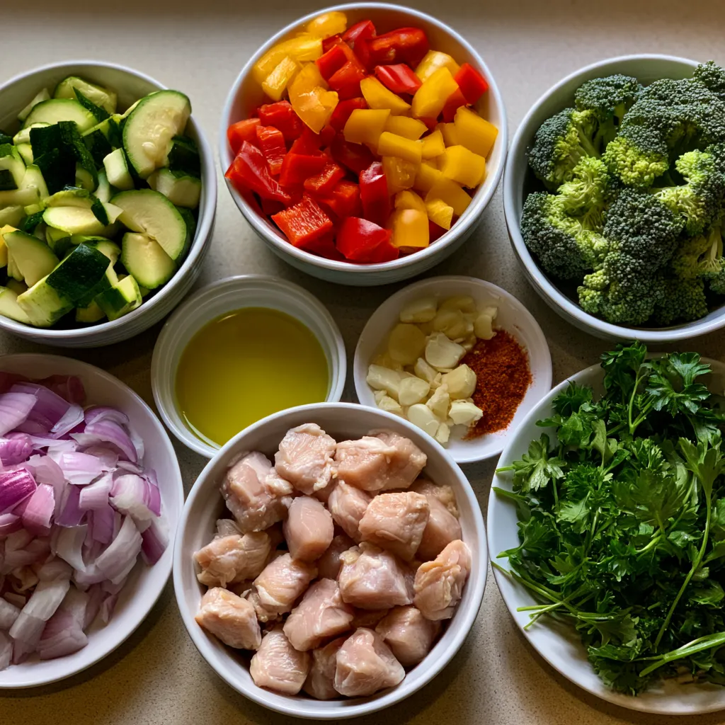 Loaded Chicken and Veggie Skillet