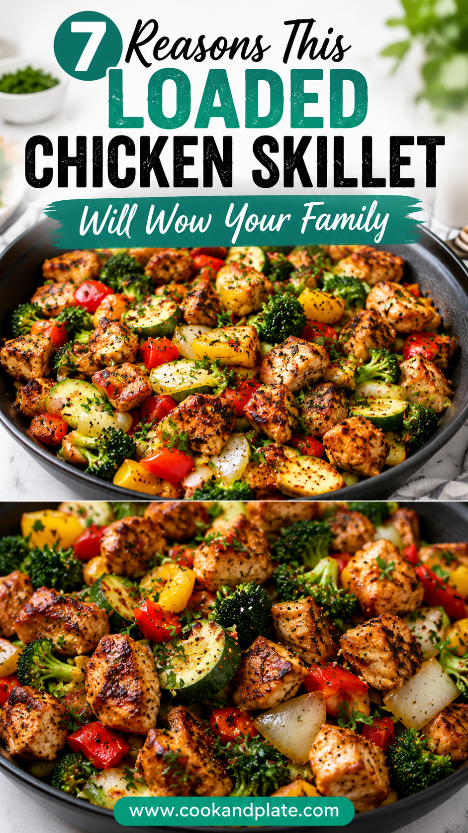 Loaded Chicken and Veggie Skillet