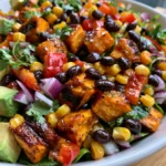 Roasted Sweet Potato Black Bean Salad