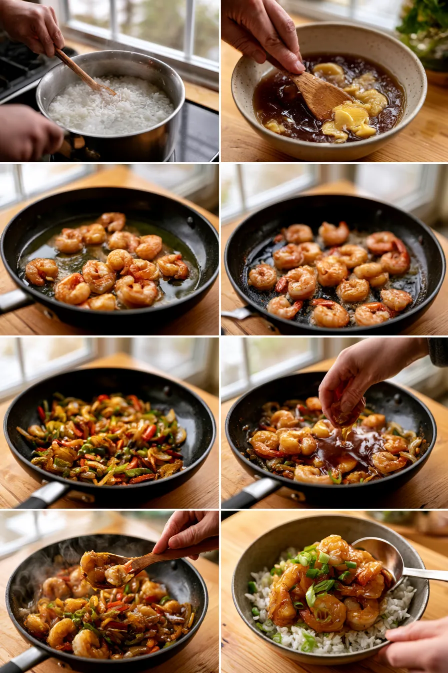 Teriyaki Shrimp Rice Bowls